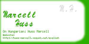 marcell huss business card